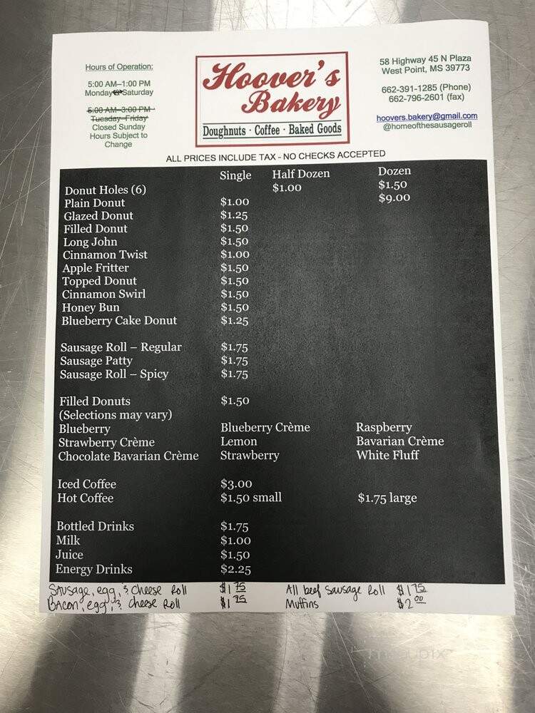 Hoover's Bakery - West Point, MS