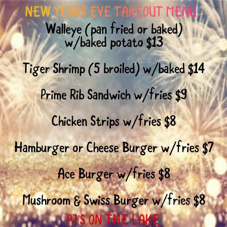 P J's Supper Club - Avon, MN menu_pic