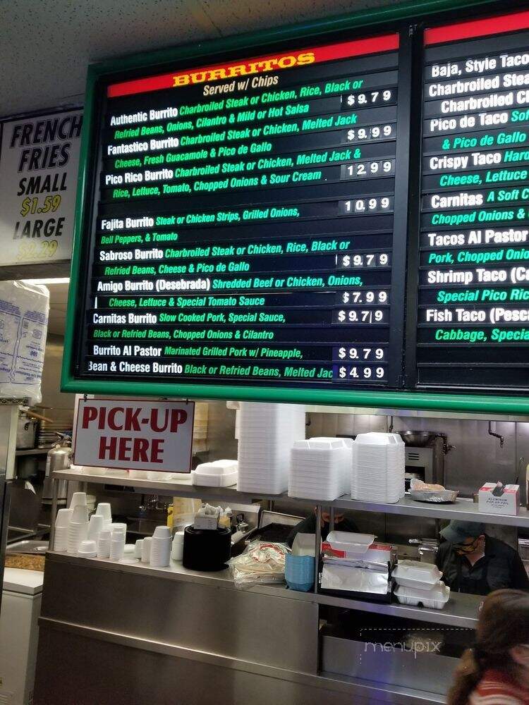 Pico Rico - Santa Clarita, CA menu_pic