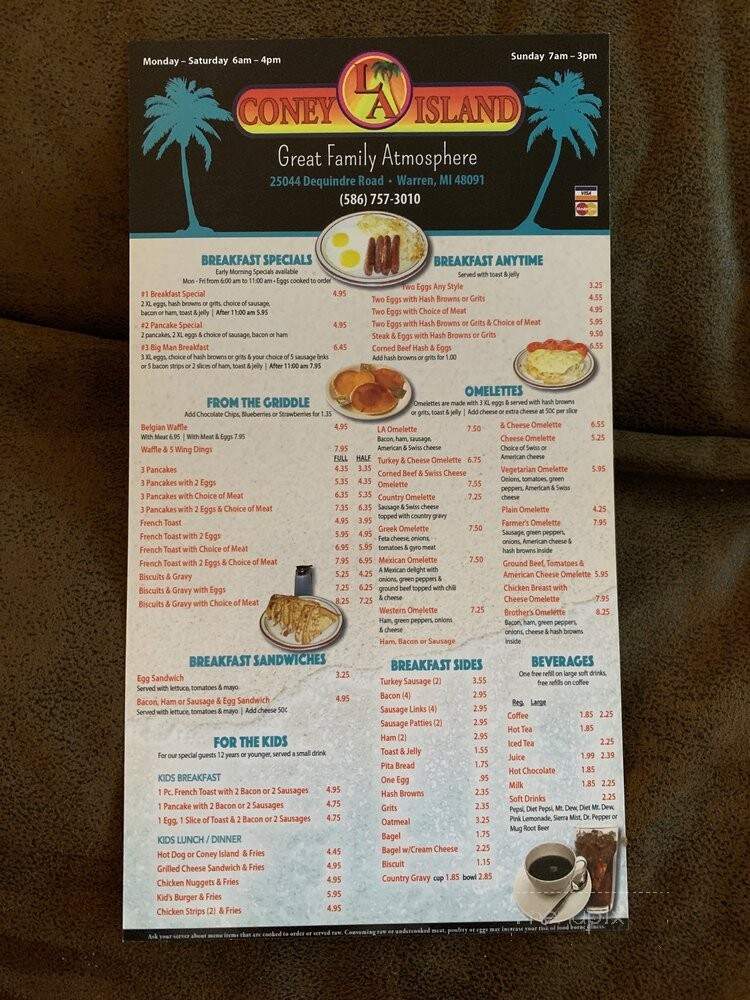 L A Coney Island Restaurant - Warren, MI