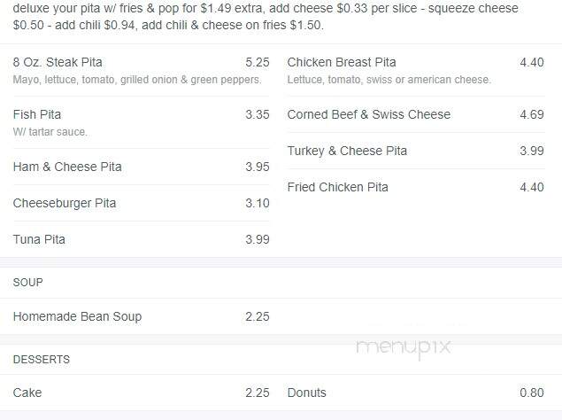 Deluxe Coney Island - Detroit, MI menu_pic