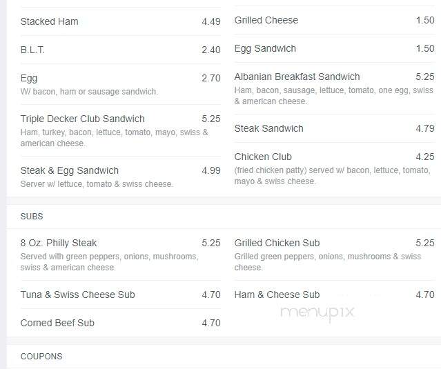 Deluxe Coney Island - Detroit, MI menu_pic