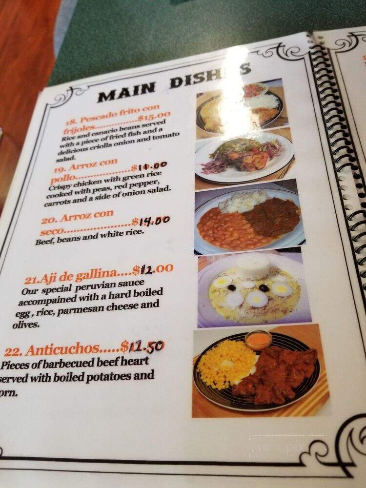 El Inka Deli - Burnaby, BC menu_pic