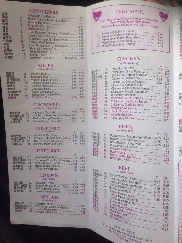 Chang Jiang Chinese Kitchen - Zion, IL menu_pic