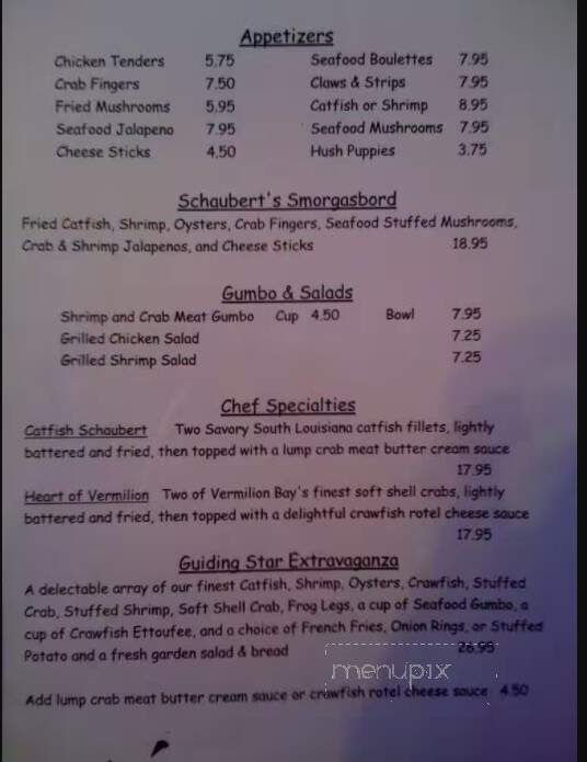Guiding Star - New Iberia, LA menu_pic