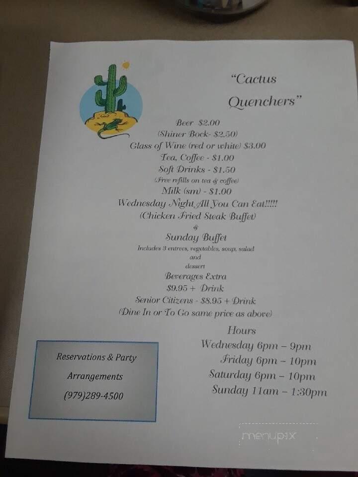 Cactus Restaurant - Burton, TX