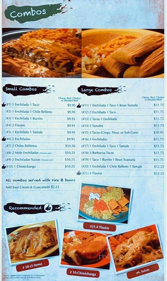Casa Mexicana - Othello, WA menu_pic