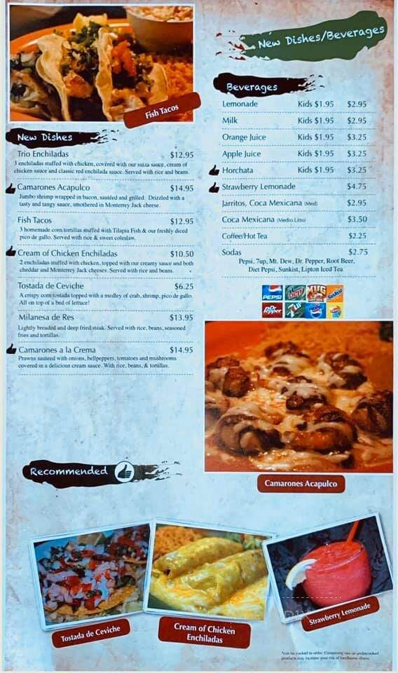 Casa Mexicana - Othello, WA menu_pic