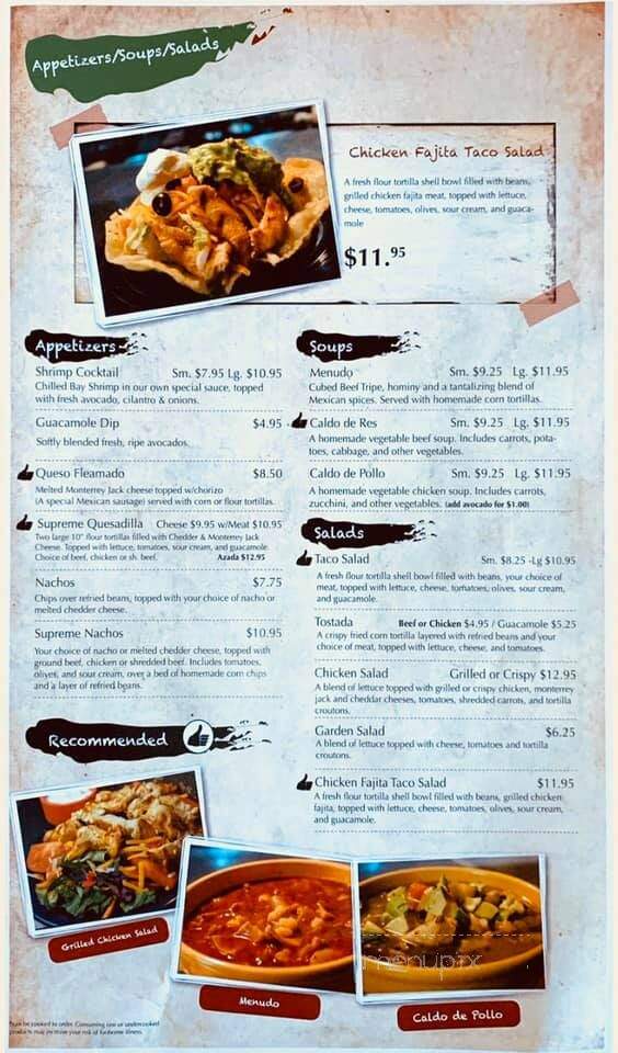 Casa Mexicana - Othello, WA menu_pic
