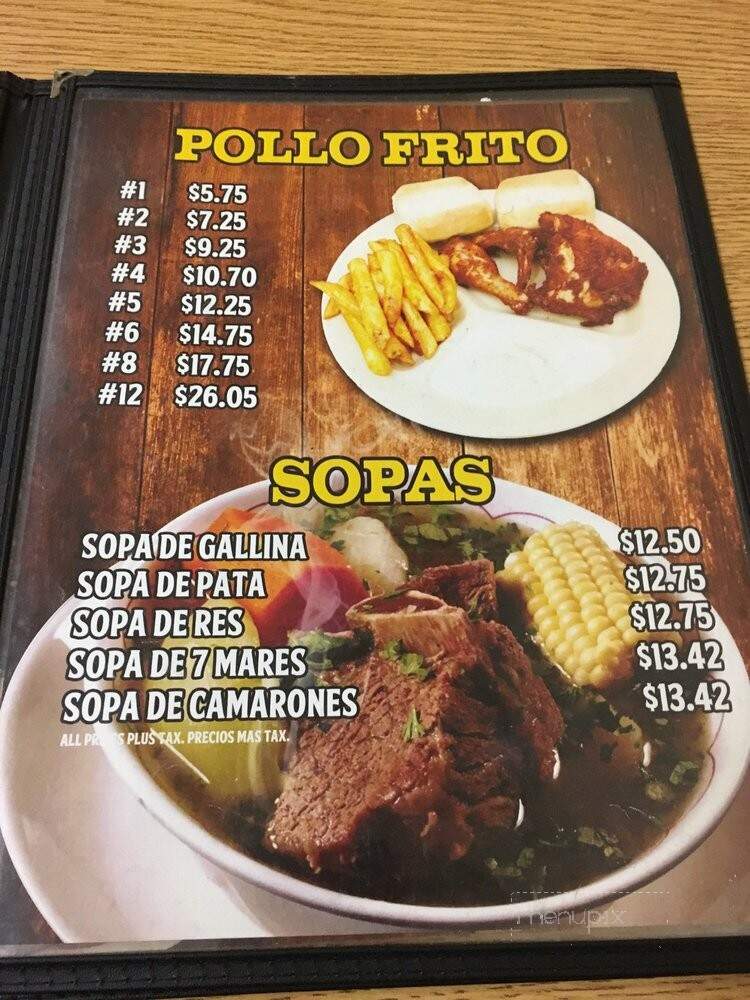Un Rincon Centro Americano - Garden Grove, CA menu_pic