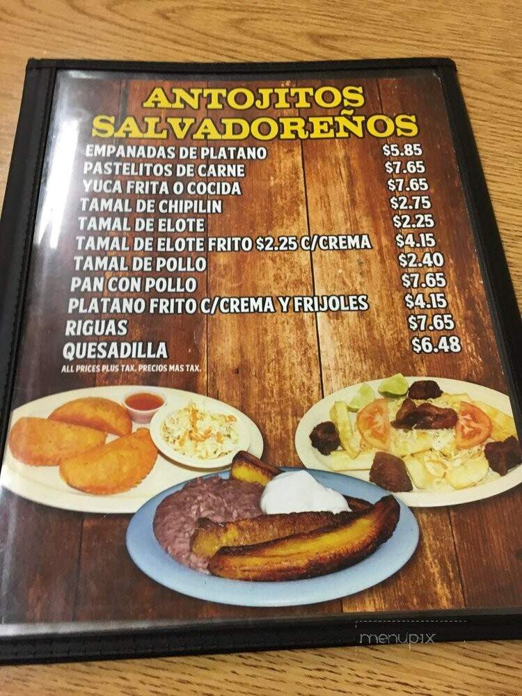 Un Rincon Centro Americano - Garden Grove, CA menu_pic