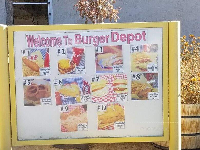 Burger Depot - Lucerne Valley, CA menu_pic