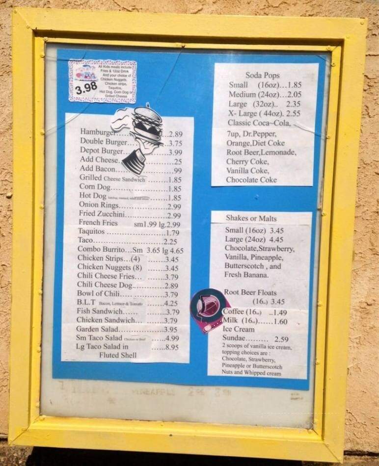 Burger Depot - Lucerne Valley, CA menu_pic