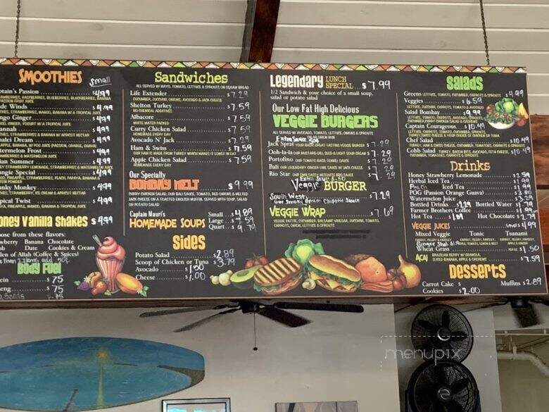 Captain Mauri's - San Clemente, CA menu_pic