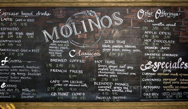 Molinos Coffee - Redlands, CA menu_pic