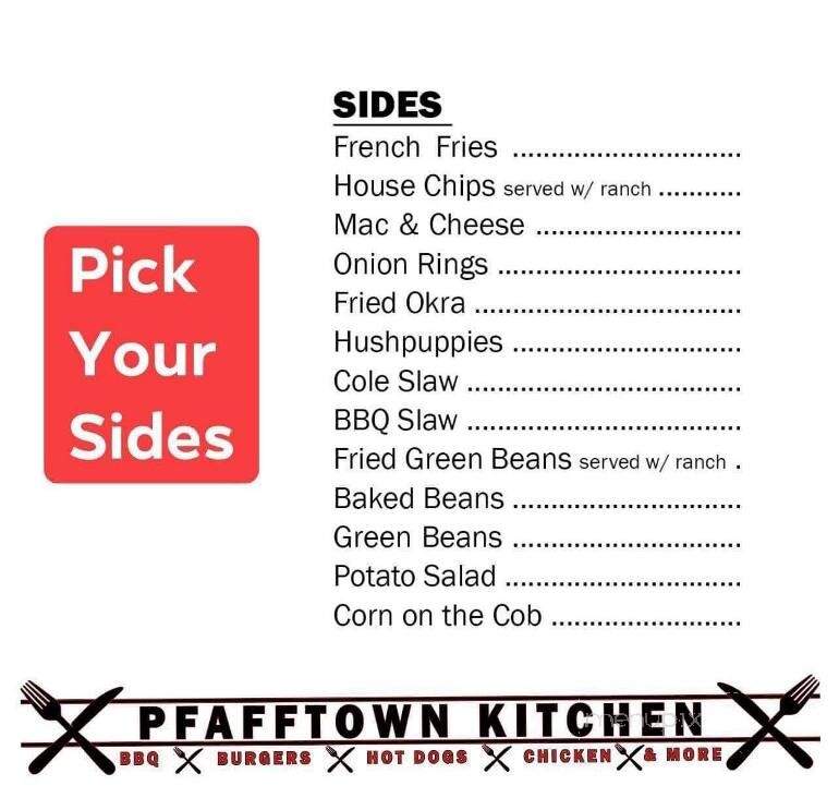 Pfafftown Kitchen - Pfafftown, NC menu_pic