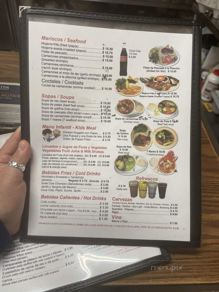 Mi Flor Blanca - Los Angeles, CA menu_pic