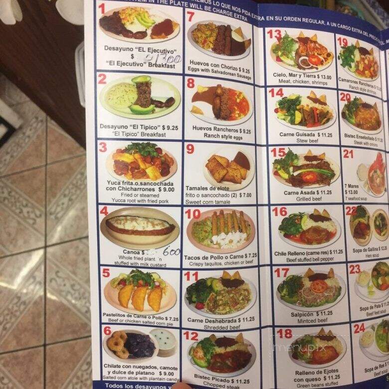 Mi Flor Blanca - Los Angeles, CA menu_pic