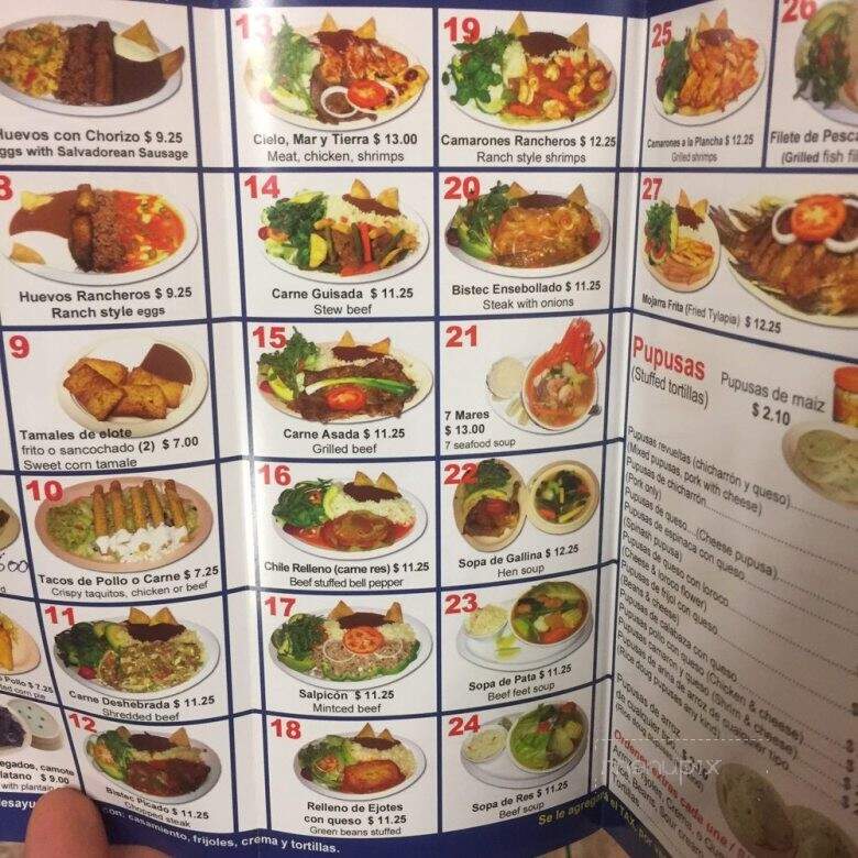 Mi Flor Blanca - Los Angeles, CA menu_pic