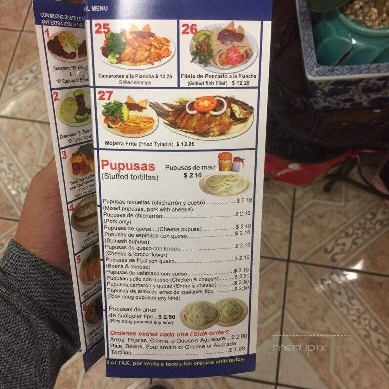 Mi Flor Blanca - Los Angeles, CA menu_pic