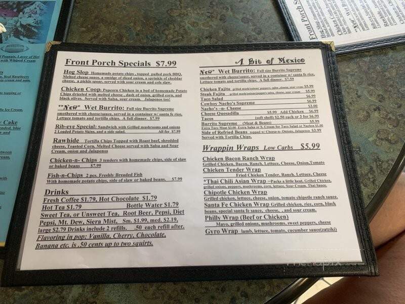 Main Eatery - McArthur, OH menu_pic