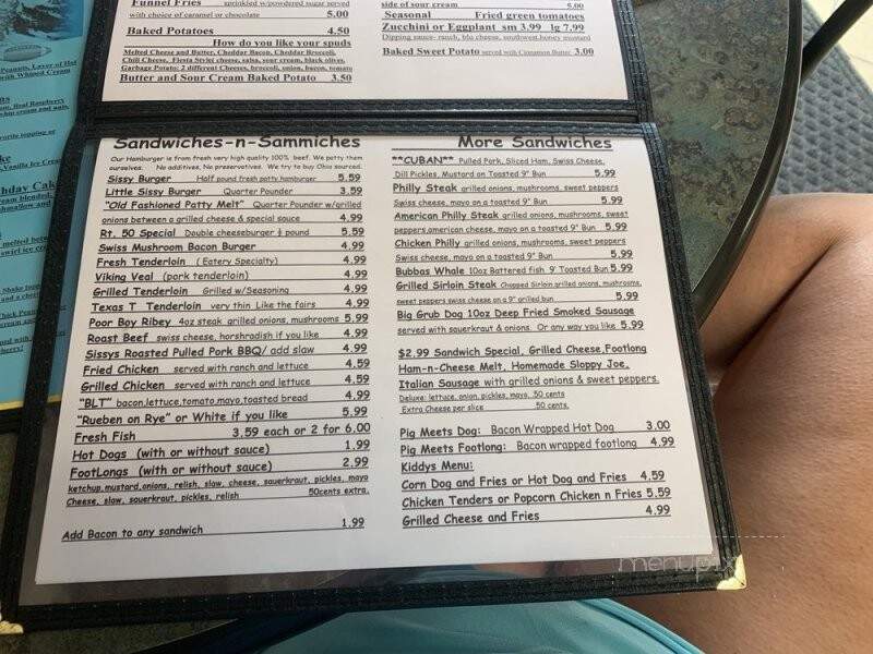 Main Eatery - McArthur, OH menu_pic