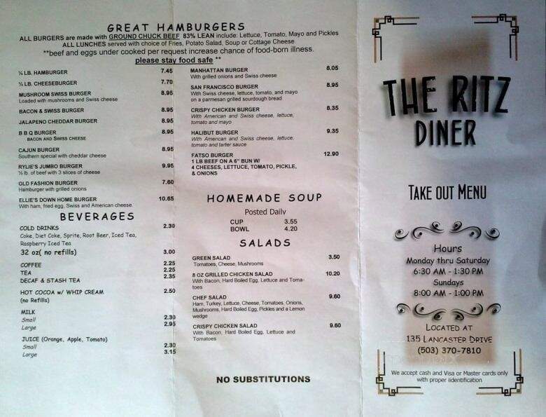 Ritz Diner - Salem, OR
