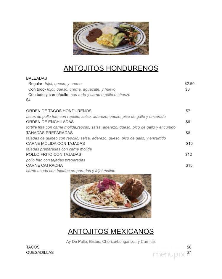 Azteca Maya Restaurant - Brooklyn, NY menu_pic