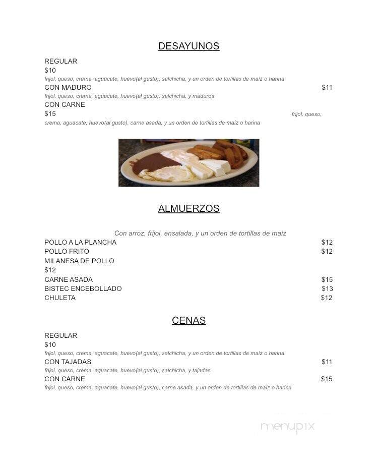 Azteca Maya Restaurant - Brooklyn, NY menu_pic