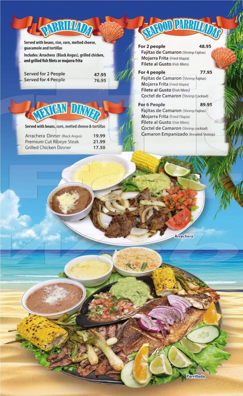 La Parrilla Guacamole Grill - Stanton, CA menu_pic