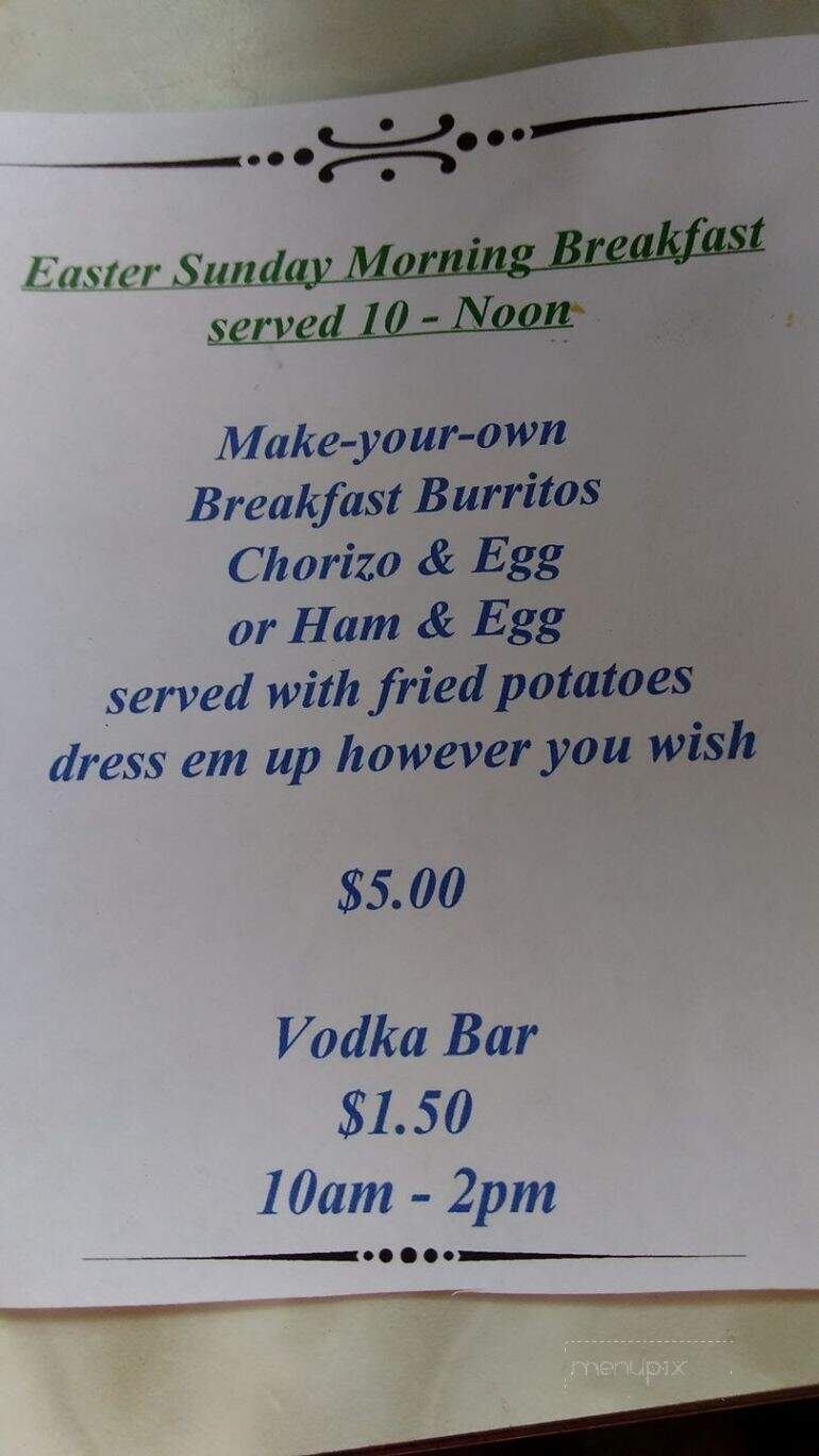 Beach Pub - Buffalo, IA menu_pic