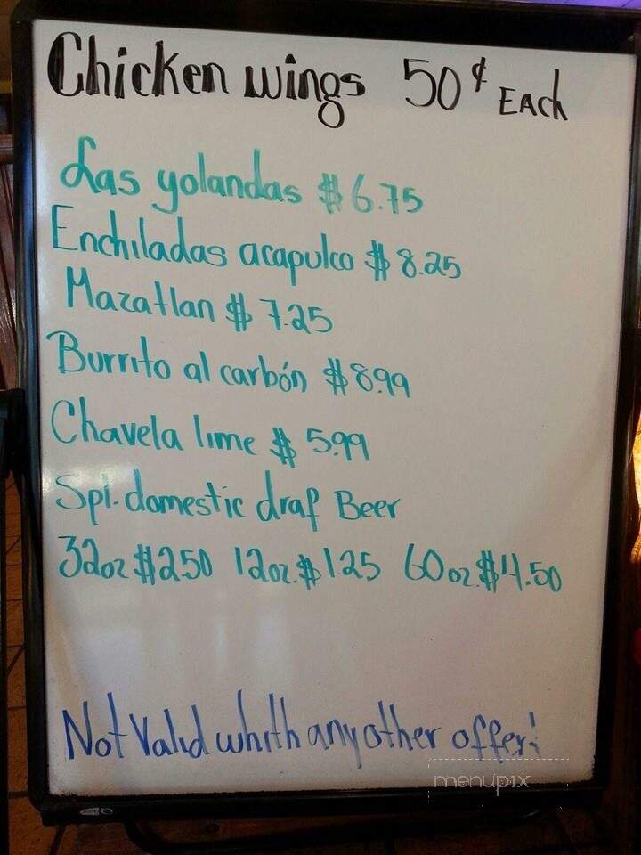 Fiesta Mexicana - Mount Washington, KY menu_pic