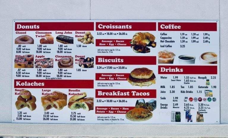 Donut Delight - Liberty, TX menu_pic