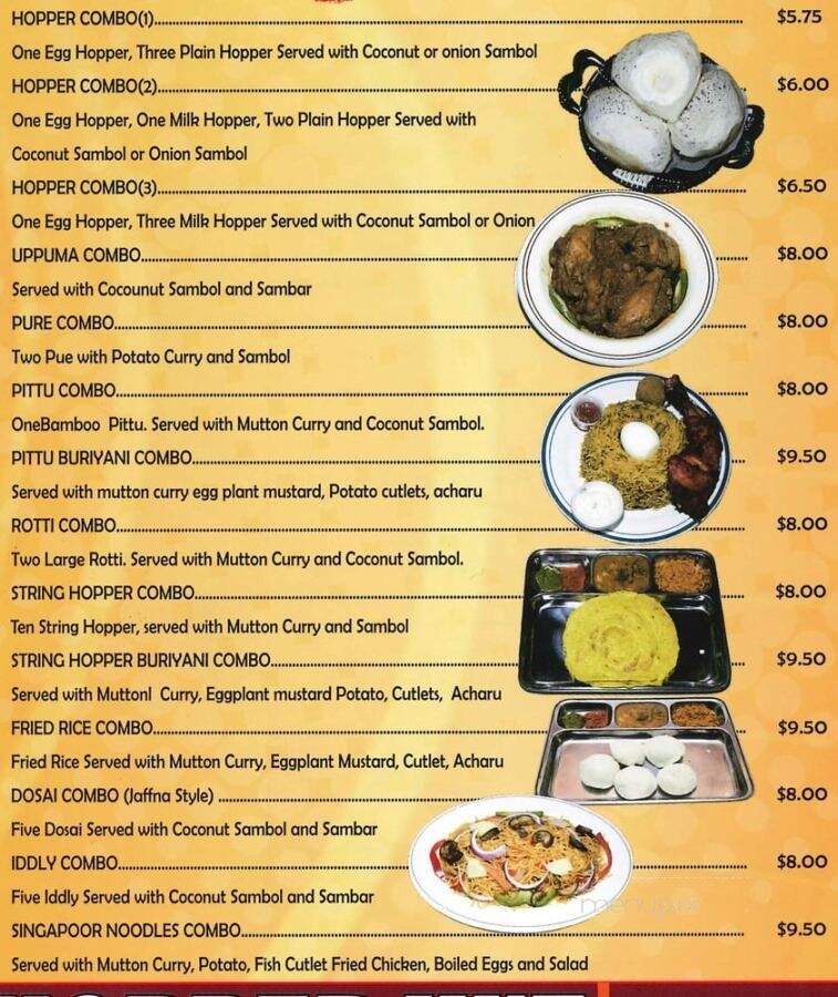 Hopper Hut - Toronto, ON menu_pic