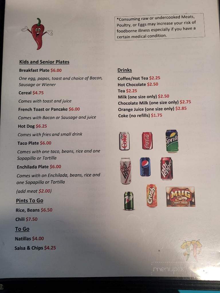 Leroy's New Mexican Food - Albuquerque, NM menu_pic