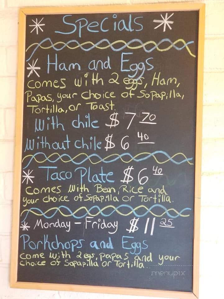 Leroy's New Mexican Food - Albuquerque, NM menu_pic