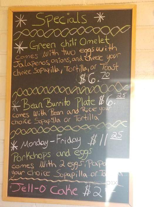 Leroy's New Mexican Food - Albuquerque, NM menu_pic