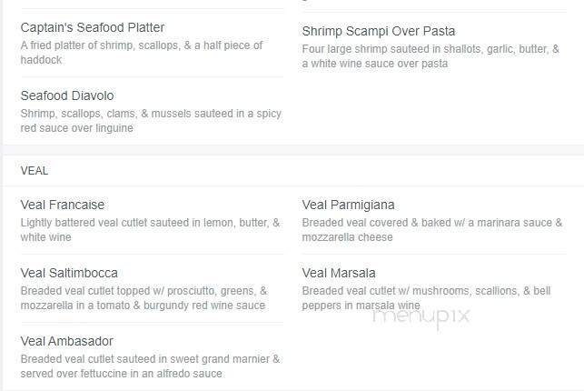 Alpine Restaurant - Utica, NY menu_pic
