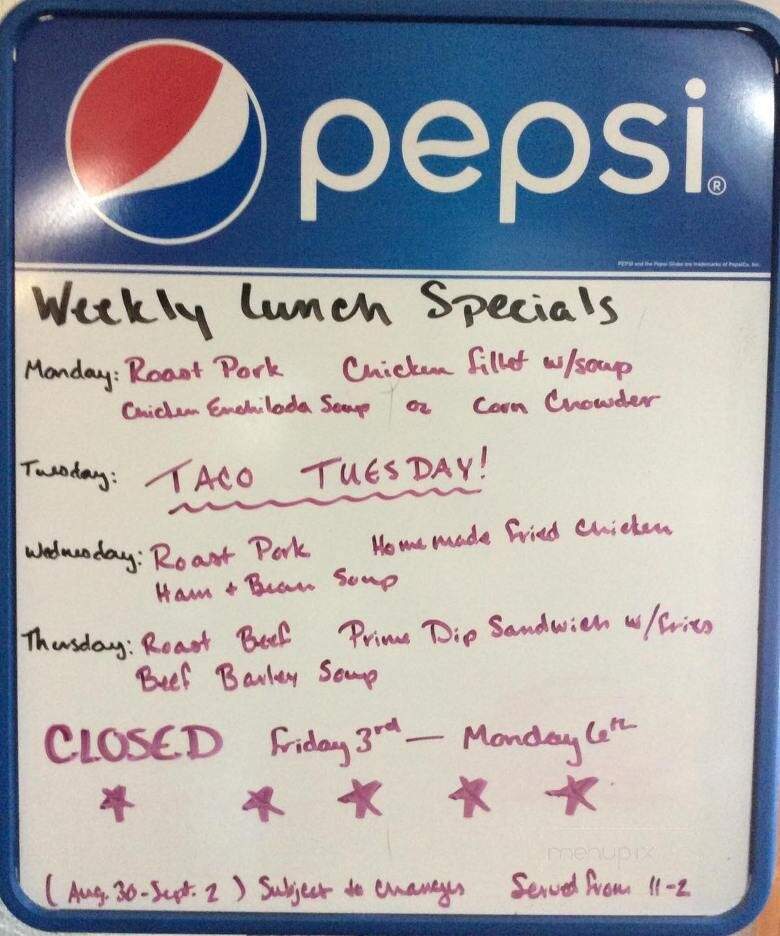 Food Barn - Powers Lake, ND menu_pic