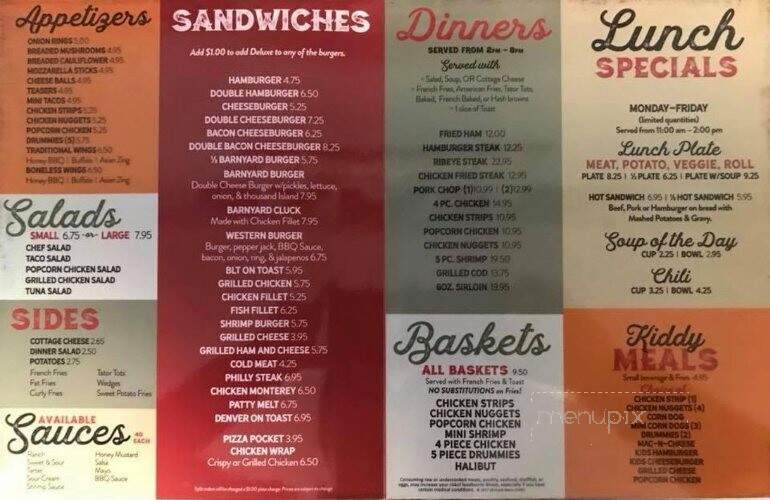 Food Barn - Powers Lake, ND menu_pic