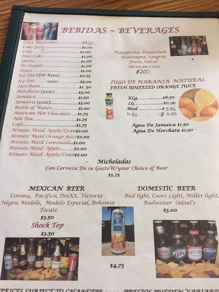 Dos Pablos - Riverside, CA menu_pic