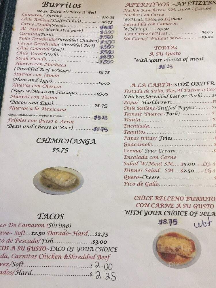 Dos Pablos - Riverside, CA menu_pic