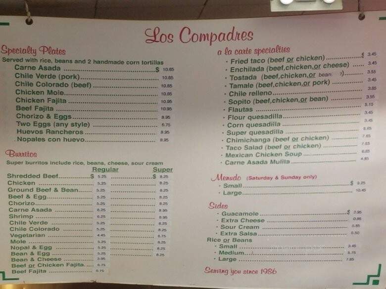 Los Compadres Mexican Food - Crescent City, CA