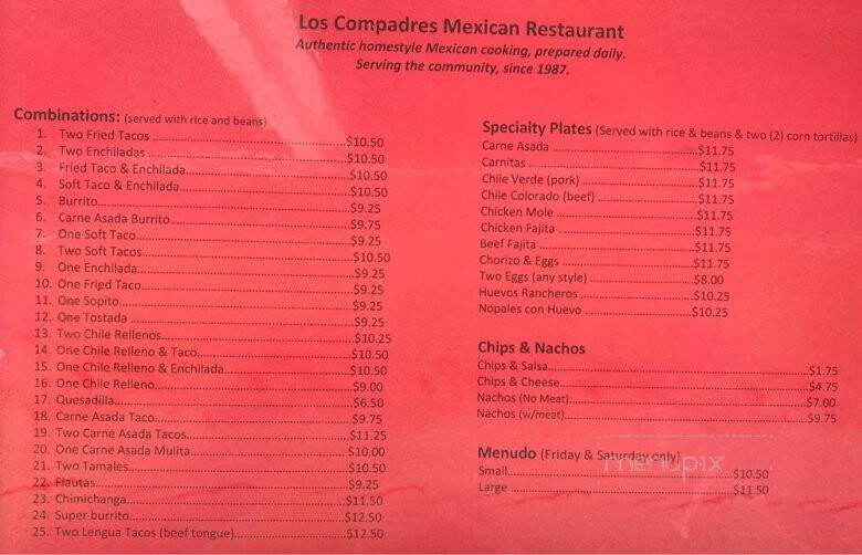 Los Compadres Mexican Food - Crescent City, CA