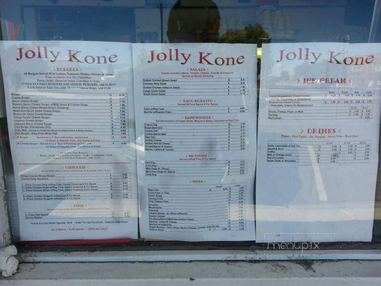 Jolly Kone Drive Inn - Tulelake, CA menu_pic