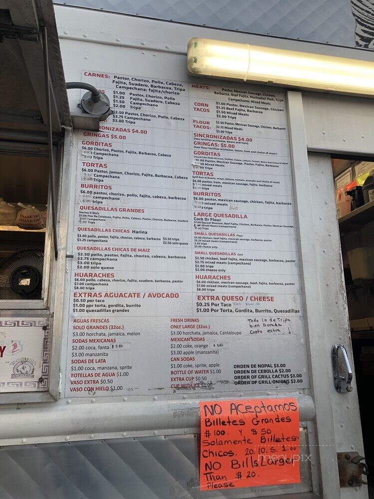 Taqueria El Rey Azteca - Houston, TX menu_pic