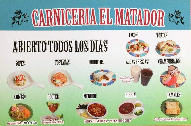 Carniceria El Matador - Santa Maria, CA menu_pic