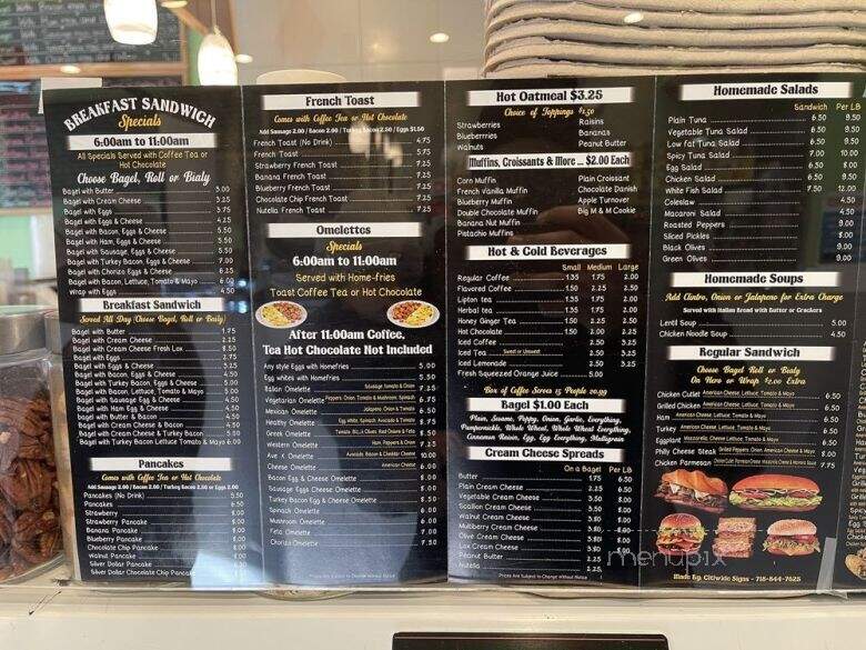 Avenue X Bagels - Brooklyn, NY menu_pic