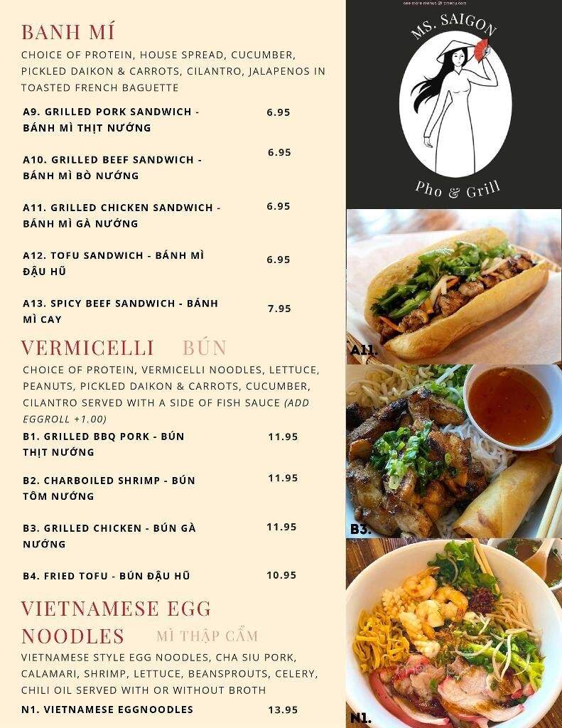 Ms Saigon Pho Sushi & Bar - Keller, TX menu_pic