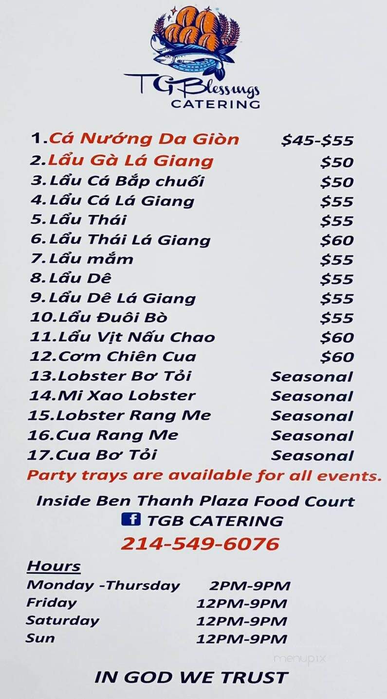 TGB Vietnamese Cuisine and Catering - Arlington, TX